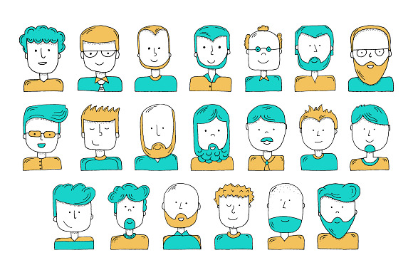 Hand-Illustrated Avatars in Avatar Icons - product preview 1
