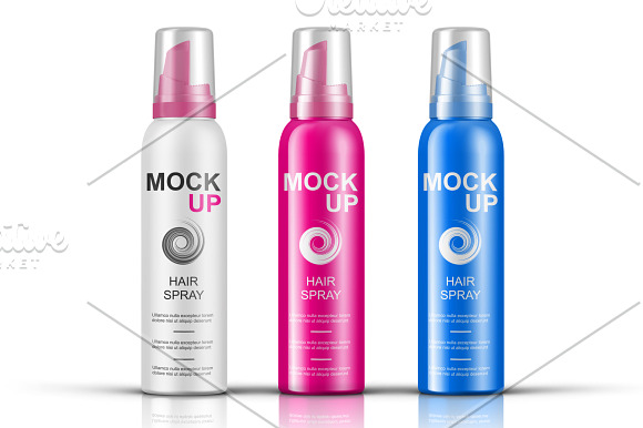 Hair Mousse Bottle Mockup Vol. 8 in Product Mockups - product preview 1