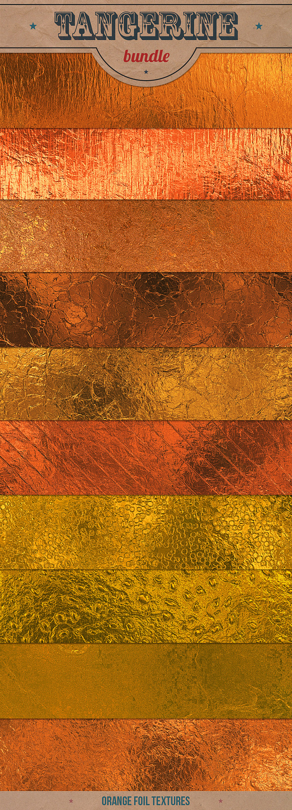 Orange Foil Textures Pack v.1 in Textures - product preview 1