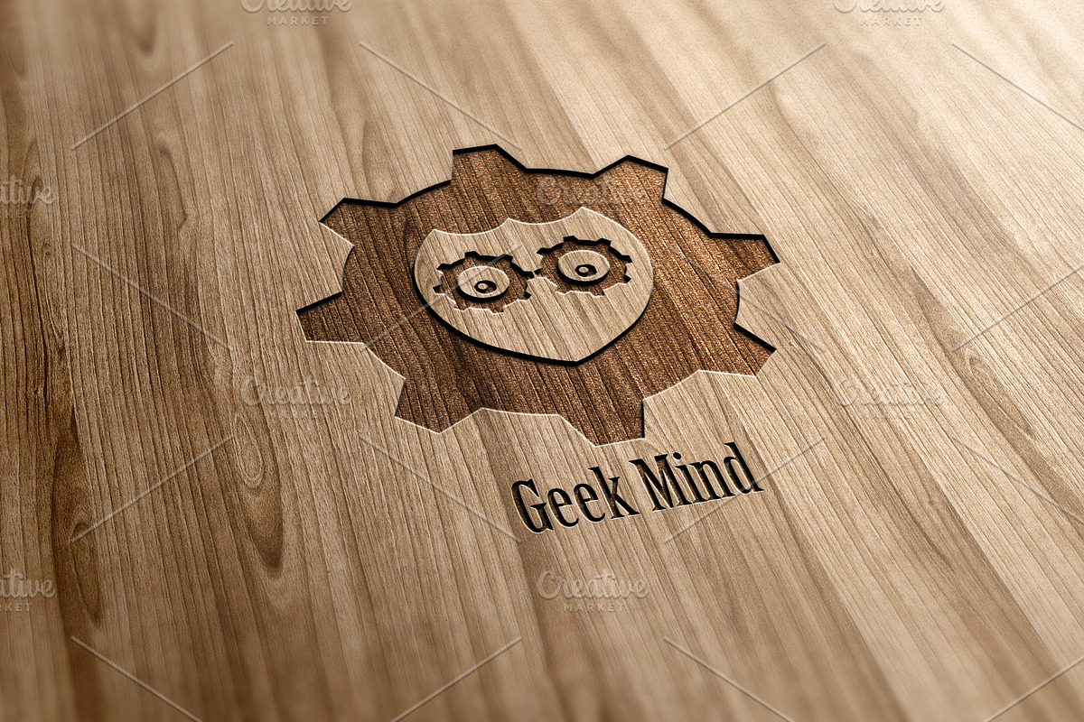 Geek Mind Logo Design in Logo Templates - product preview 8