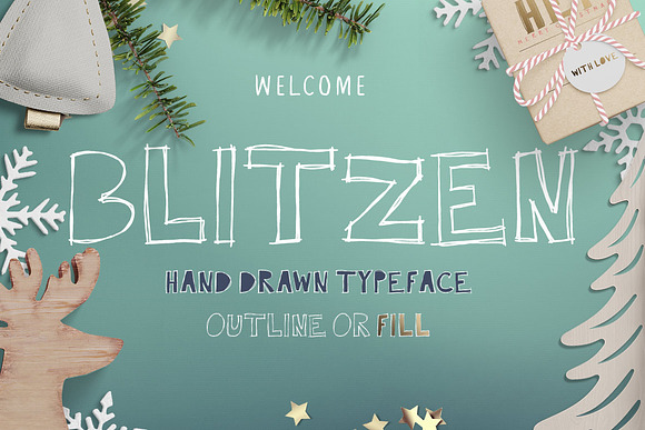 Blitzen Display Font in Display Fonts - product preview 3