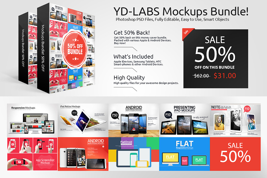 Devices Mockups Bundle Deal in Mobile & Web Mockups - product preview 8