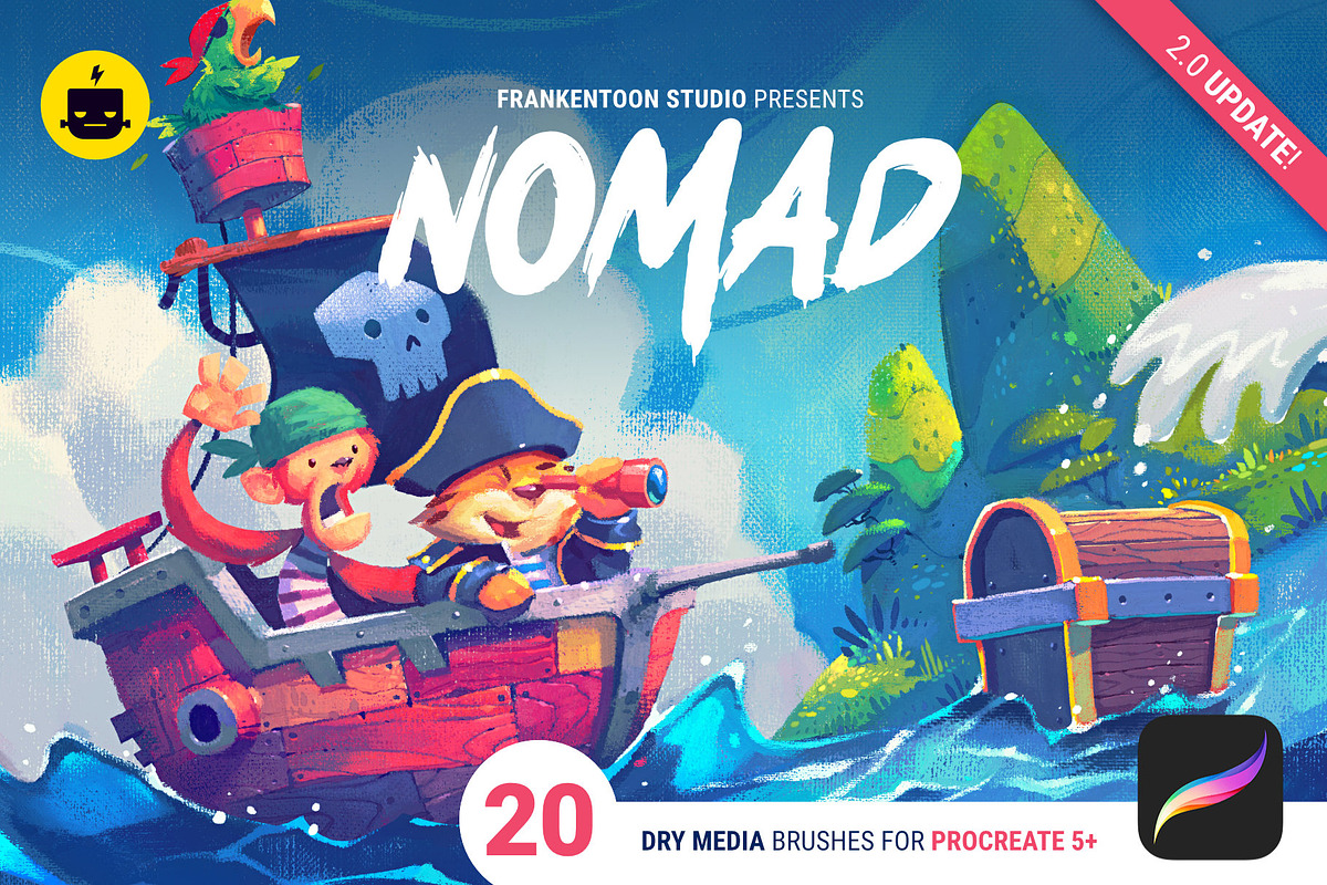 Nomad V.2 - Brush Pack for Procreate in Photoshop Brushes - product preview 8