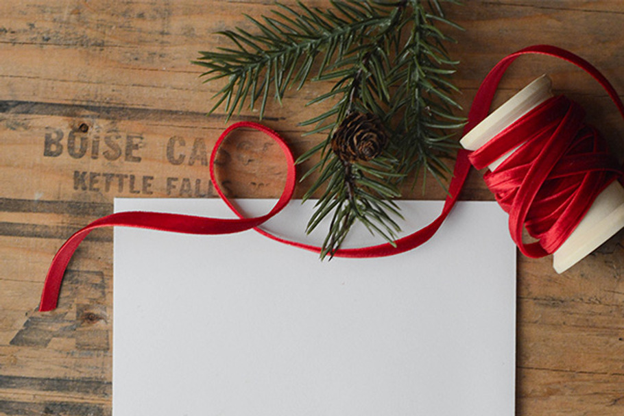 Blank Holiday Stationary in Print Mockups - product preview 8