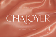 Chatoyer - Luxe Font + Free Logos