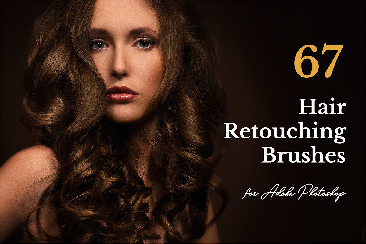 67 Hair Retouching Brushes for PS in Add-Ons - product preview 8