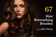 67 Hair Retouching Brushes for PS
