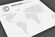 World Map Infographics Template 1