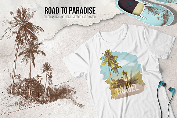 Landscapes of travel and tourism in Graphics - product preview 1