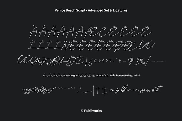 Venice Beach - Modern Font Duo in Script Fonts - product preview 10