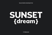 Sunset Dream - Sans & Outline Font