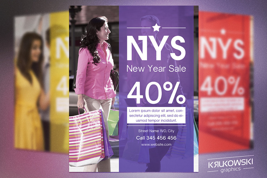 NY Sale Flyer Template