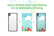 Xperia Z3 2d Case Back Mock-up