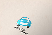 Happy Car Logo Template