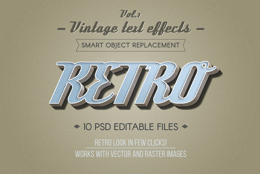 Retro Vintage Text Effects Vol.1 in Add-Ons - product preview 8