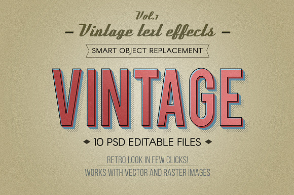 Retro Vintage Text Effects Vol.1 in Add-Ons - product preview 4