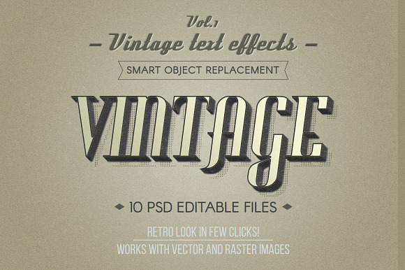 Retro Vintage Text Effects Vol.1 in Add-Ons - product preview 7