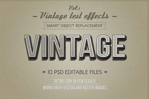 Retro Vintage Text Effects Vol.1 in Add-Ons - product preview 9
