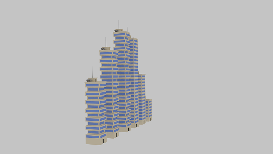 Toon Skyscrapers Pack 2 in Architecture - product preview 4