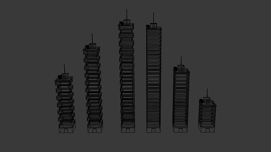Toon Skyscrapers Pack 2 in Architecture - product preview 5