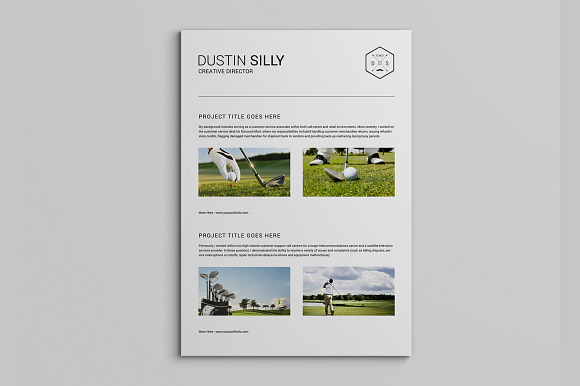 Clean Resume CV - Silly in Letter Templates - product preview 1