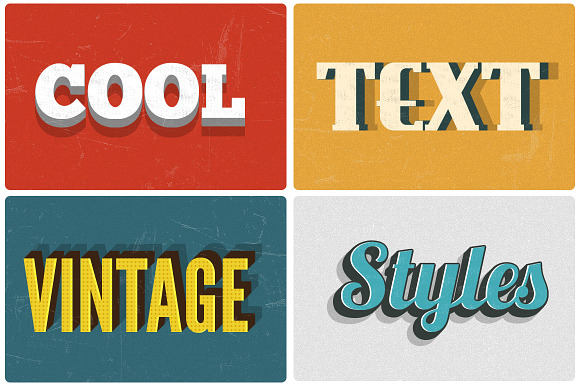 Retro Text Layer Styles - Photoshop in Photoshop Layer Styles - product preview 1