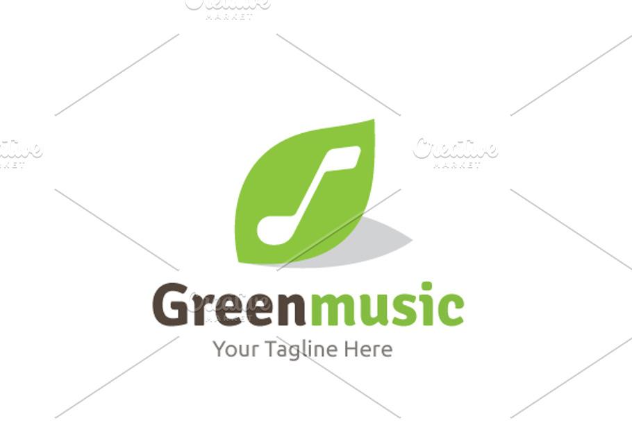 Green Music in Logo Templates - product preview 8