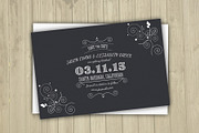 Save The Date Postcard Template-V06