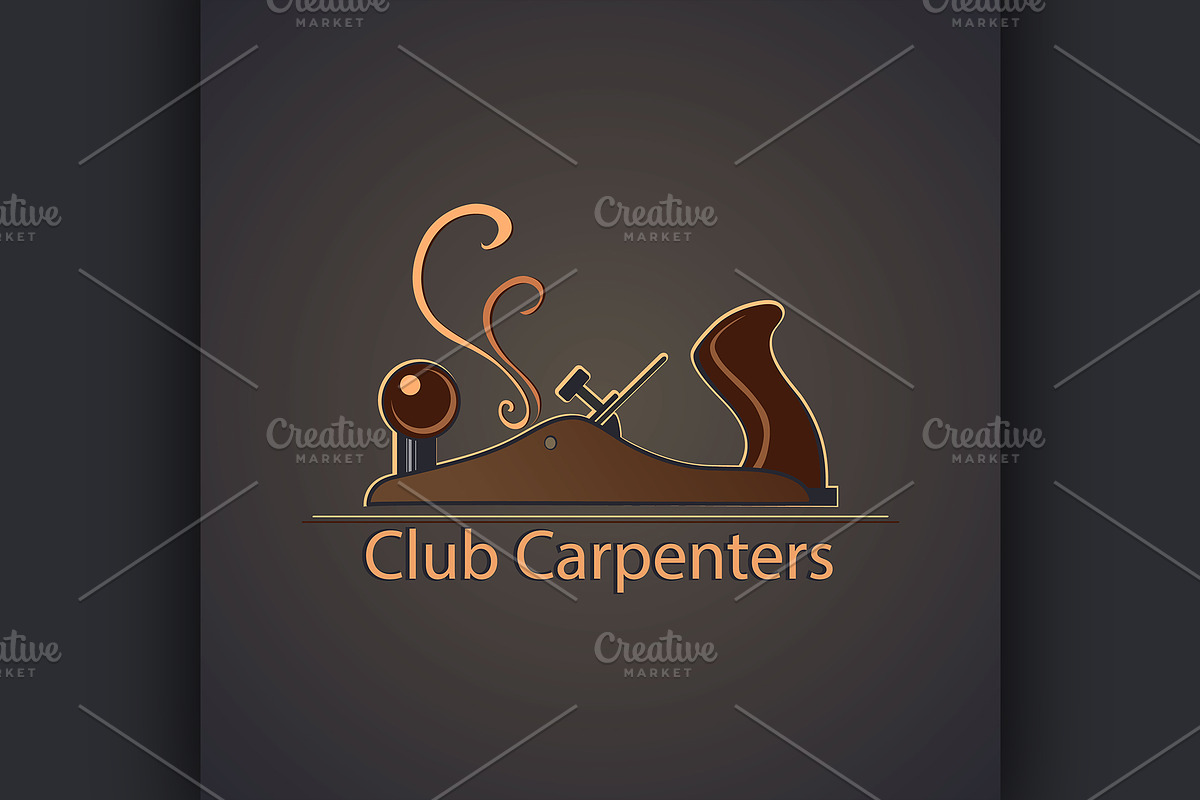 Carpentry tool labels in Illustrations - product preview 8