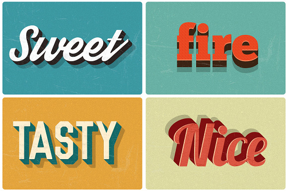 Retro Text Layer Styles - Photoshop in Photoshop Layer Styles - product preview 2