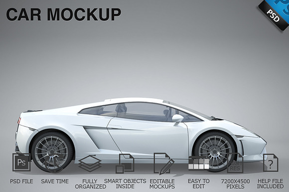 Car Mockup 11 in Mockup Templates - product preview 1