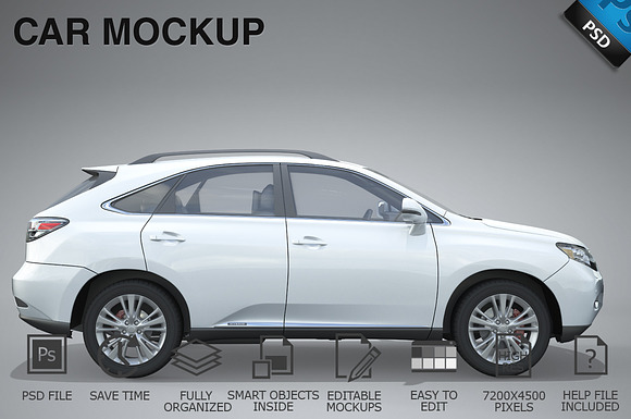 Car Mockup 12 in Mockup Templates - product preview 1