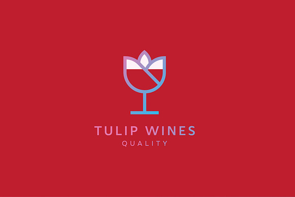 TULIP WINES in Logo Templates - product preview 1