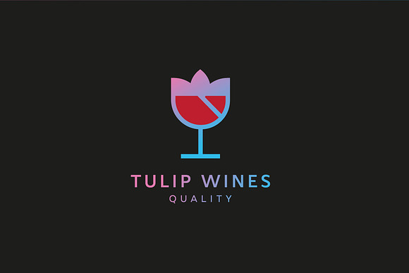 TULIP WINES in Logo Templates - product preview 2