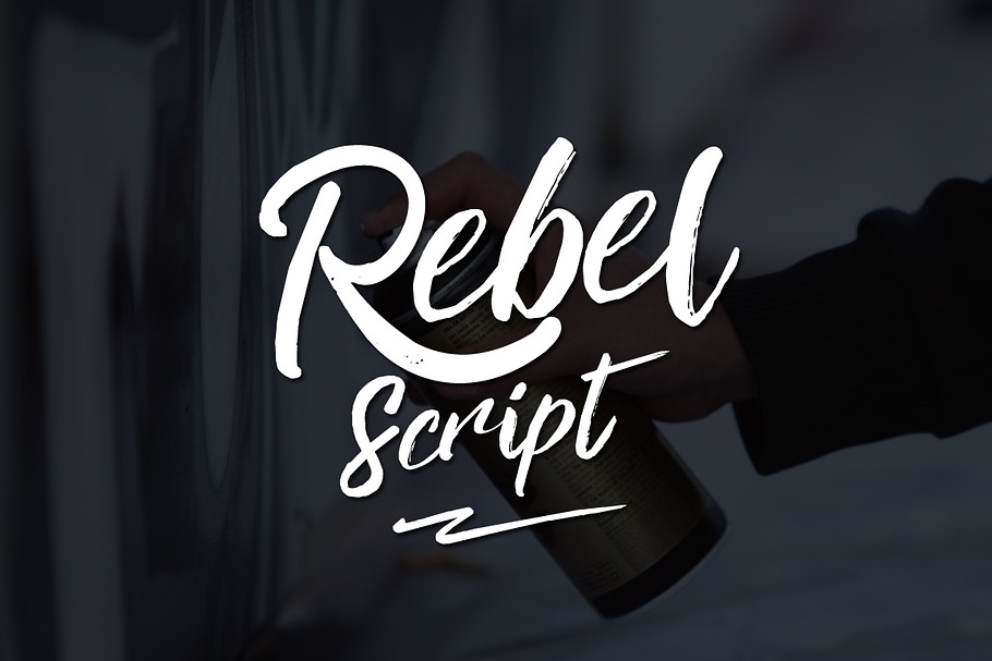 Rebel - script marker font