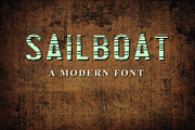 SAILBOAT - a modern font
