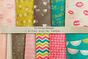 Kisses Digital Papers