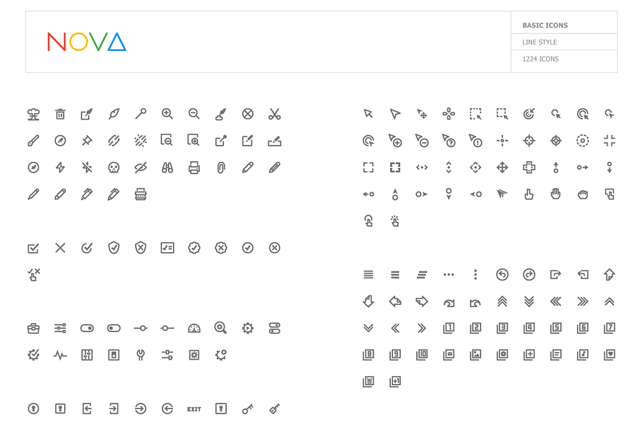 4000 Material Design Icons - NOVA in Graphics - product preview 8