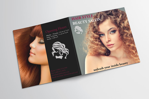 Hair Styles Beauty Salon Portfolio in PowerPoint Templates - product preview 2