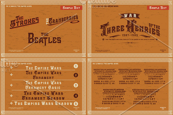 5 Typeface vintage bundle in Display Fonts - product preview 7