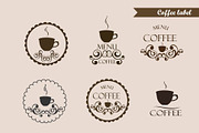 Coffee label, logo