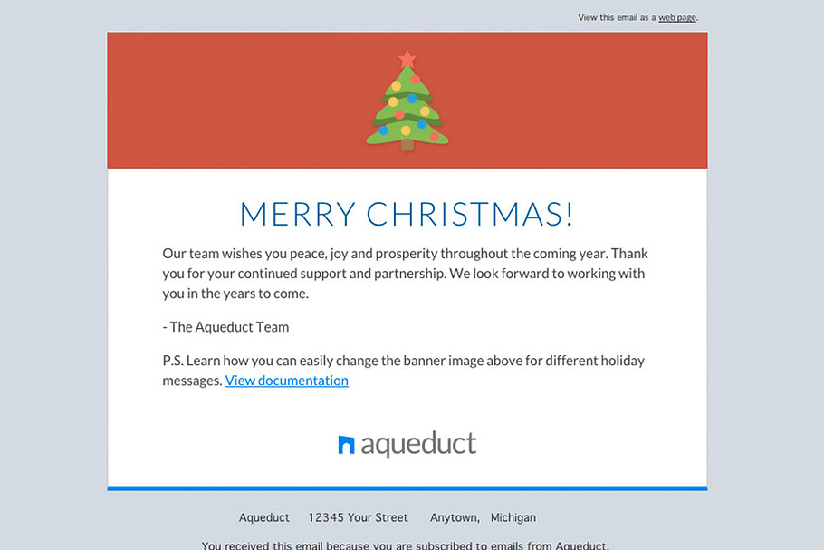 Holiday Email Template Mailchimp in Mailchimp Templates - product preview 8