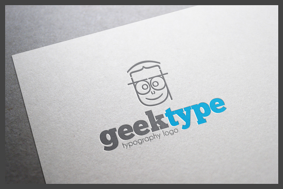 Geektype Logo Template in Logo Templates - product preview 8