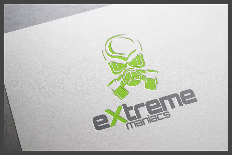 Extreme Maniacs Logo Template in Logo Templates - product preview 8