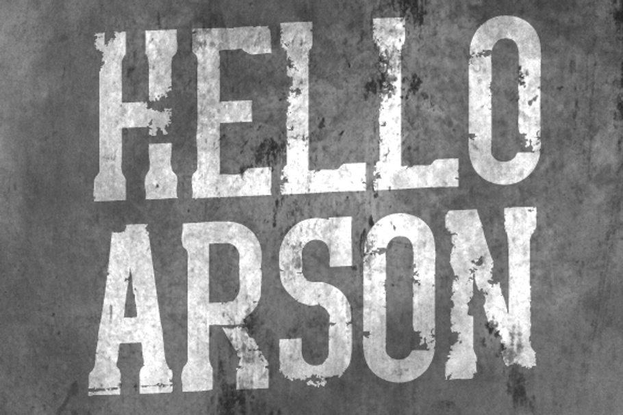 Hello Arson in Slab Serif Fonts - product preview 8