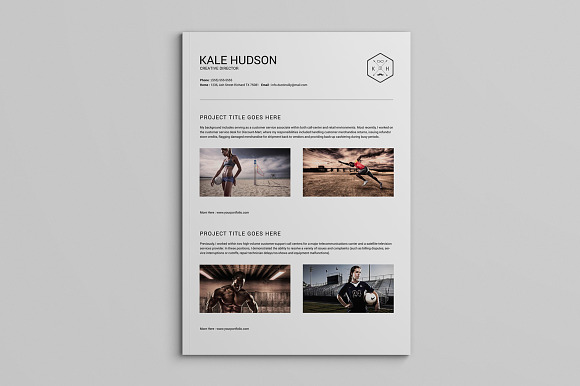 Clean Resume CV - Hudson in Letter Templates - product preview 1