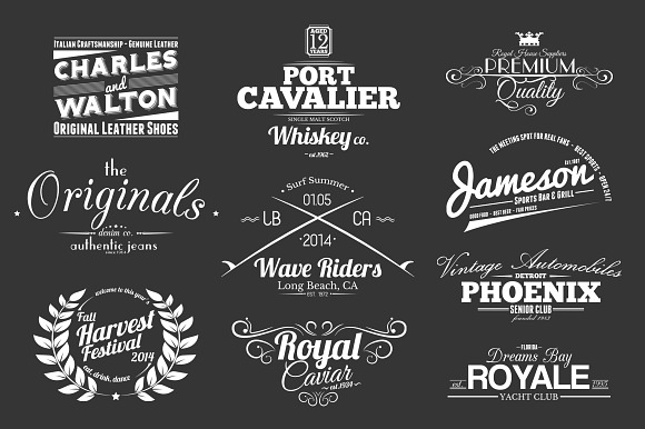 Vintage Labels & Badges Vol.1 in Logo Templates - product preview 3