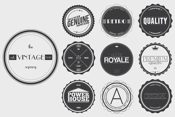 Vintage Badges Vol.2 in Logo Templates - product preview 1