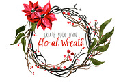 Create Your Own Winter Floral Wreath