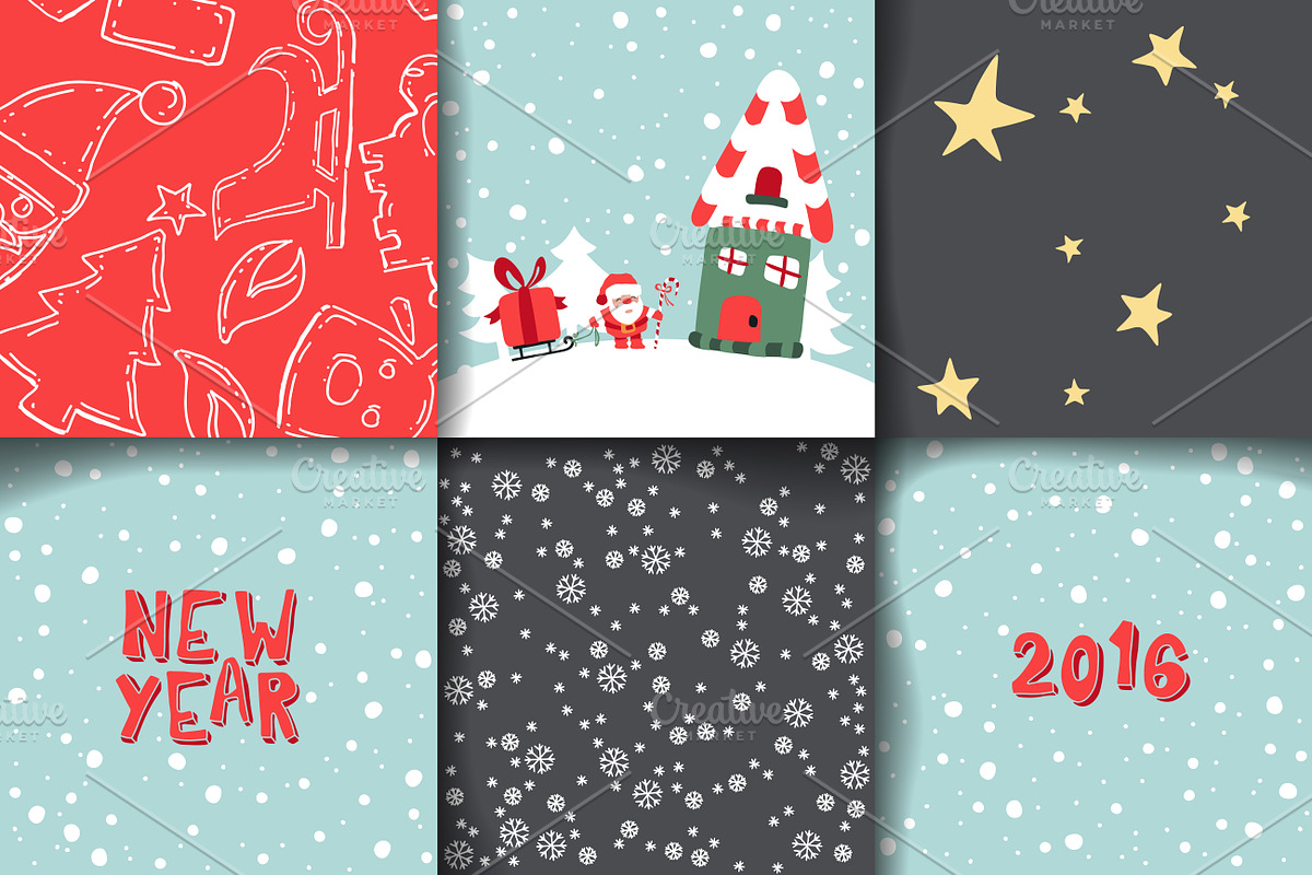 Merry Christmas Card Template in Illustrations - product preview 8